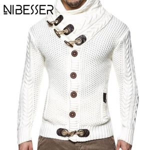 Nibesser Brand Cardigan Sweater Coat Men Новая осенняя мода повседневная мужчина Shise 3xl S917