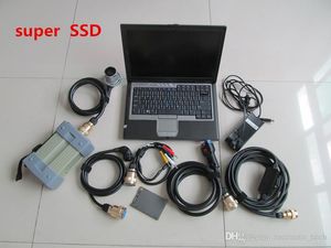 Ferramenta de diagnóstico de alta qualidade, chip completo mb star c3 com cinco cabos ssd v2014.12 super velocidade d630 laptop 4g scanner de caminhão de carro 12v 24v