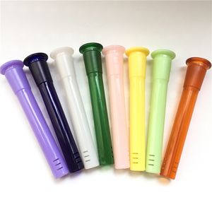 DHL Färgrik Plast Downstem Diffuser 18mm Man-14mm Kvinna Tillbehör för Återvinning Olje Riggar Glass Bubbler Rökvattenrör