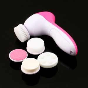 5 in 1 Electric Wash Face Machine Facial Pore Cleaner Body Cleansing Massage Mini Skin Beauty Massager Brush
