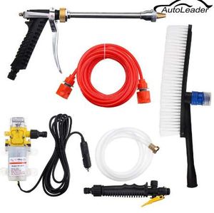 Beste Qualität DC 12 V Hochdruck-Autowaschanlage, Reiniger, Wasserwaschpumpen-Sprüher-Set