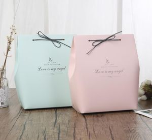 Romatic Paper Bag Wedding Birthday Party Favour Gift Sweets Boxes Papercard Leather Rope Favor Bags Store products packaging XMAS gift wrap