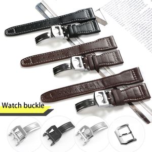 22mm Sports Nylon Leather for IWC Big Pilot Watch Man Waterproof Watch Band Strap Watchband Bracelet Black Blue Brown Man with Tools