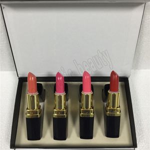 Popular Famous brand Makeup Matte lipstick 4 color black tube Long Lasting Waterproof Velvet Lipsticks Set high quality