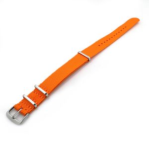 10 pçs / lote Militar Exército Nato Nylon Watch Strap Pulseiras de Relógio de Pulso Pulseiras 18mm 20mm 22mm266T