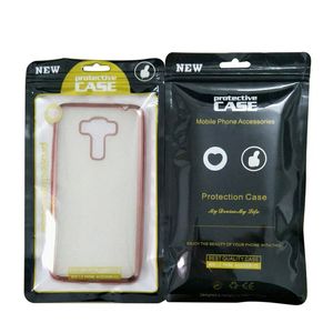 Universal ColorfulPP PVC Plast Retail Paketväska för 4,7 till 6,5 tum Smart Phone Case Shell Cover Display Förpackningspåse