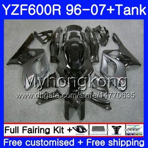 Karosserie + Tank für Yamaha YZF600R Stock schwarzer Rahmen Thundercat 02 03 04 05 06 07 229HM.33 YZF 600R YZF-600R 2002 2003 2004 2005 2006 2007 Verkleidung