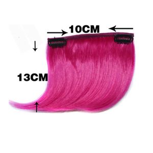 Ombre Colors Черные челки клипы укладки волос красивые девушки клип на передней панели бахрома наращивание волос прямые синтетические волосы