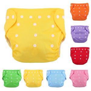 Mix 6 Pieces Wholesale Reusable Baby Diapers Underpants Adjustable Newborn Infant Washable Grid Soft Summer Breathable Cloth Nappy Nappies