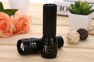 1500Lumens T6 Zoom Tactical Military Flashlight Torch 3 Modes Portable Waterproof Mini Flashlight Lantern Lamp Cycling Camping Light Lamp