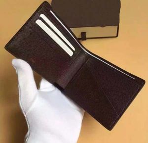 Bästa kvalitet äkta läder klassisk lyx kostymjacka plånbok casual kort designer korthållare m60895 pocket mode väska flera plånbok