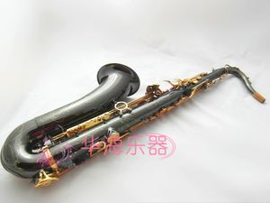 Neues japanisches Suzuki B-Ton-Tenorsaxophon, professionelle Performance-Musikinstrumente, Saxophon aus Messing, Schwarz-Nickel-Gold, mit Koffer und Mundstück