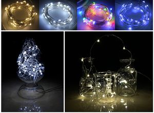 3V 3M 30 LED Akumentalna Mikro Rice Drut Copper Fairy Lights Party White lub RGB i ciepły biały D3.0