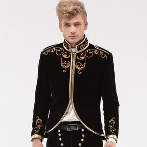 FANZHUAN Ücretsiz Kargo Yeni Erkek Erkek Beyefendi Uzun Kollu Ince Suit Blazer Ceket Lüks High-Son 14065 İşlemeli Damat CoA
