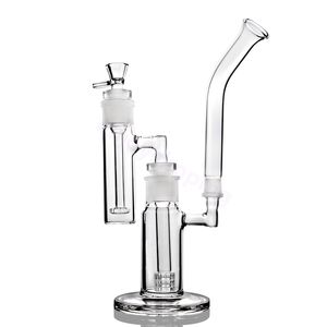 Haisahs Budować Bong Wymienny Przezroczysty Recykler Bongs BirdCage Bent Neck z Ash Catcher Heady Glass Dab Rigs