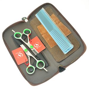 High Quality 5.5" 6.0" Meisha Hairdressing Scissors Kits Japan 440c Cutting Thinning Hair Shears for Kids with Comb Bag Hot Tijeras HA0388