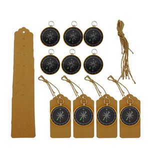 Compass Favors with Message Tag for Birthday Party Wedding Guest Gifts Vintage Party Favor Gift Souvenirs Travel Theme Parties
