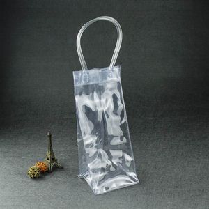 PVC Wine Beer Champagne Bucket Drink Packing Ice Bag Cooler Bottle Chiller Foldable Carrier