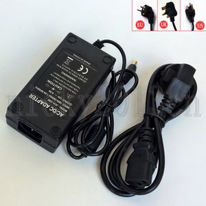 الطاقة الكاملة DC 12V 6A 72W محول إمداد الطاقة يحول دون استخدام أسود غير مضاد للماء داخل المبنى US EU UK AC110-240V Input