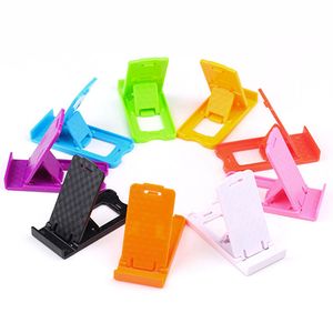 Universal Portable Adjustable Collapsible Plastic Mobile Phone Holder Stands Tablet Mounts CellPhone Mount