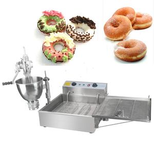 300 Stück/h schwere manuelle Kuchen-Donut-Donut-Loch-Maschine, die Maschine mit 110 V 220 V elektrischer Fritteuse LLFA herstellt