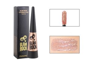 YANQINA Metallic Liquid Eyeshadow Cream 10g Waterproof Long Lasting Diamond Gold Silver Rose Red Glitter Eyeshadow