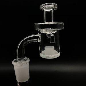 4mm fundo opaco quartzo martelo banger núcleo reatores + tampa de manivela de vidro 10mm 14mm 18mm masculino feminino quartzo martelo unhas para plataformas dab bongs