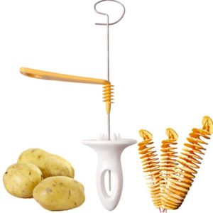 Affettatrice per patate ciclone torre rotante per patate coltello per affettare a spirale patate trituratori affettatrice ciclone affettatrice per patate utensile da cucina