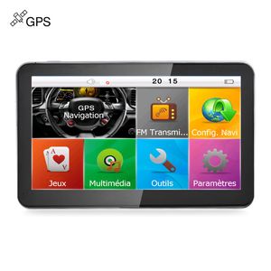 HD 7 polegadas Car GPS Navigation Multilingual Truck Auto Sat Navigator Bluetooth AVIN FM DDR256MB 8GB Free Multi-country Maps