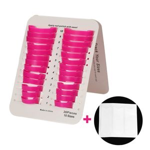 26pcs/set Professional Salon Manicure Creative Nail Art Protector Polish Molds for UV Gel Varnish Coat & French Tips