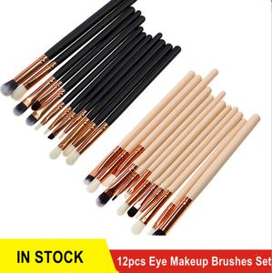 12pcs evidenziatore ombretto pennelli trucco set fondotinta trucco pennello set pinceaux de maquillage spedizione gratuita DHL