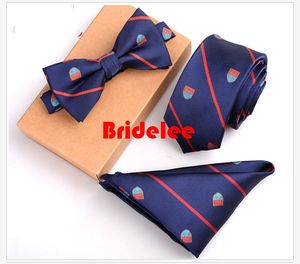 13 Style Slim Tie Set Men Bow Tie and Pocket Square Bowtie Necktie Cravate Handkerchief Papillon Man Corbatas Hombre Pajarita