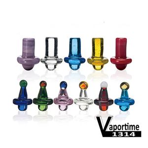 Acessos de fumar de vidro Carb Cap UFO Colorido Od 23mm Universal para Quartz Banger Prego 19.5mm Enail Colorful Ball Dab Rig 559