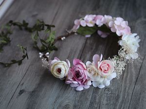 Forest Wedding Boho Bridal Headpieces Rose Hair Flowers 2018 Romantic