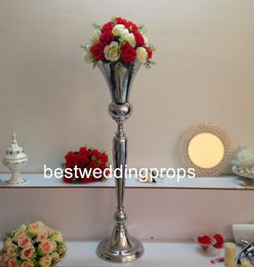 Dekoration Ny! Guld bröllopsgolv gångväg står / lång och stor blomma vas för bröllopsbordet centerpieces best00067