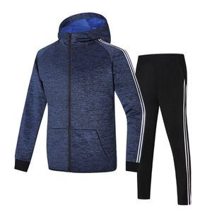 Mäns Sport kostym Asiatisk Storlek Sportkläder Sätt Lös Håll Varm Gym Kläder Man Running Jogging Suits