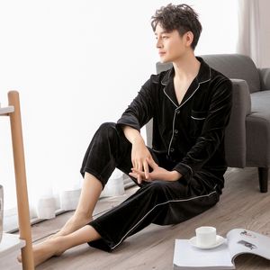 Pigiama da salotto in velluto per uomo Pigiama Homme Pijama Hombre Set pigiama da notte Uomo Inverno/Primavera/Autunno