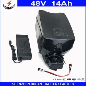 Marka UE Duty Darmowe 48 V 14AH dla Bafang Motor Potężne 1000W E-Bike Electric Battery Frog 48V z ładowarką 2A 30A BMS