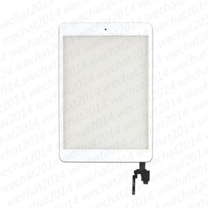 Painel de vidro de tela de toque com digitador com conector IC Botões para iPad mini 3 Free DHL