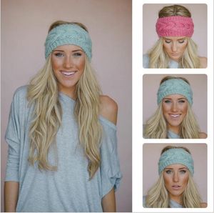 Women Hair Accessories Soft Crochet Headband Knit Flower Hairband Ear Warmer Winter Headwrap Earmuffs Fashion