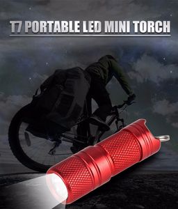USB Rechargeable LED Torch Flashlight CREE XPG R5 Super Mini LED Keychain Flashlight 10180 lithium battery (Stainless steel)