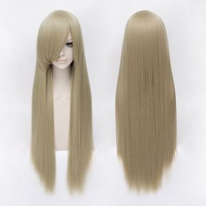 Hetalia Belarus Fashion Flax Color Straight Wigs Long 80 CM Anime Cosplay Wigs Free Shipping