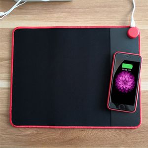 Wireless Charging Mouse Pad 2 in 1 Wireless Charger Portable Pad for iPhone X 8 8 Plus Samsung Note 8 S8 S7 S6