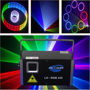 2000MW SD card ILDA programmable laser lighting show projector full color rgb animations disco party system