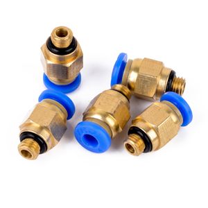 Wholesale 5pcs PC4-M6 4mm Tube Straight Pneumatic Fitting Connectors For Hardware Accessories