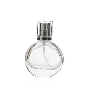 20ml Wyczyść szkło Refillable Portable Perfumy Butelka rozpylacza Atomizer Transparent Frosted Pusty Kosmetyczny Pojemnik LX3122
