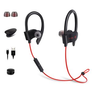 Bluetooth Kulaklık Kablosuz Kulaklık Spor Koşu Kulak Kanalı Stereo Kulak Kulaklık Iphone Samsung Xiaomi için Mic ile