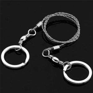 Field Survival Stainless Wire Saw Hand Chain Saw Cutter Outdoor Emergency Fretsaw Camping Hunting Wire Saw Survival Tool c727