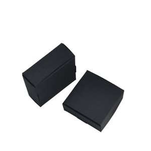 Wholesale kraft paper boxes black for sale - Group buy 50pcs cm Handmade Soap Packaging Paper Box Jewelry Wedding Party Gift Craft Storage Soft Black Kraft Paper Boxes Packages