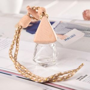 Hot Market Wooden Cap Car Scenter Bottle Car Air Freshener Decoration Essential Oil Perfume Empty Car Diffuser Bottles LX4171